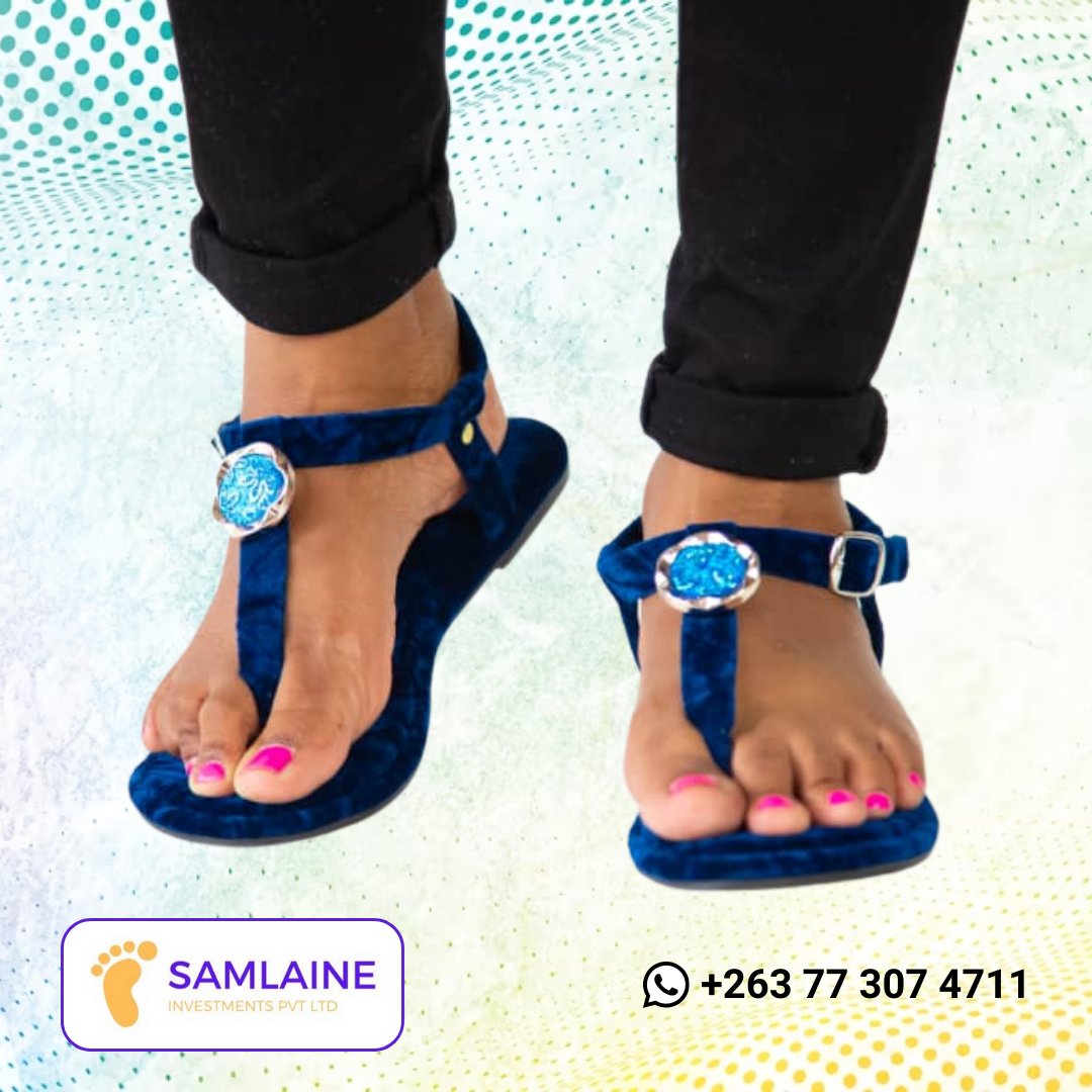 Blue sandals to compliment your stunning pair of blue jeans.

#sandals #fashion #footwear #Zimbabwe