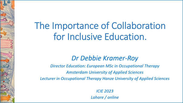 It was a great pleasure to present at this important International Conference on Inclusive Education on Zoom today. Very encouraging to see the progress being made in Inclusive Education in Pakistan!