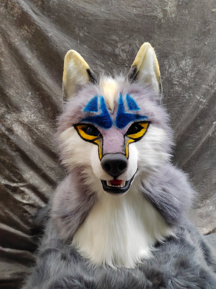 Pinkfox2017's tweet photo. the new wolf fursuit head https://t.co/6AOdhT84ZK