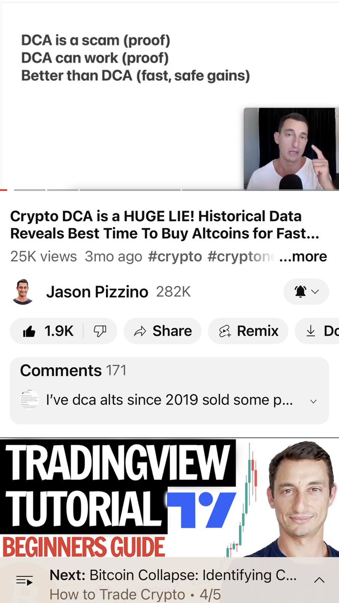 The alternative to DCA ( dollar cost average ) is intelligence.