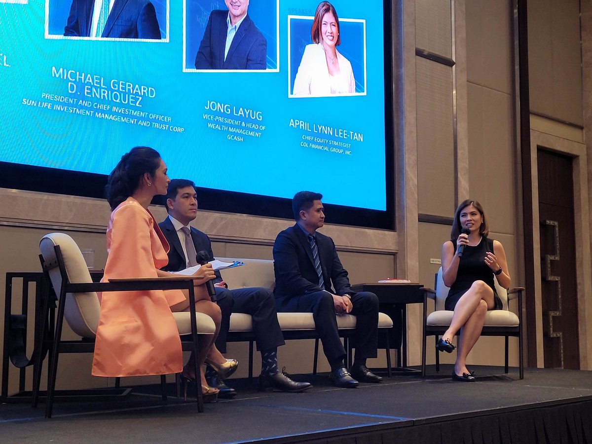 beltranbjorn's tweet image. HAPPENING NOW: #BusinessWorldInsights hosts a #StockMarket panel discussion with experts from COL FInancial Group, Sun Life Investment Management and Trust Corp., and GCash.