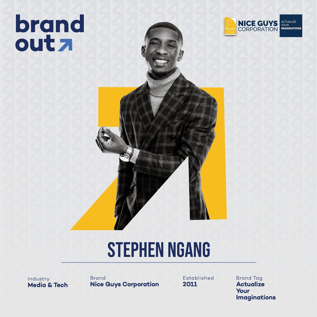 your_favoriti's tweet photo. Meet the Founder and CEO of NiceGuy Corporation, Stephen Ngang. He, like most entrepreneurs utilizes his creative energy to enhance people’s lives. He’ll be at #BRANDOUT among other Cameroonian entrepreneurs most of whom will share their stories.
🗓️March 18th/19th
📍Bonapriso. https://t.co/sa7aQr54nY