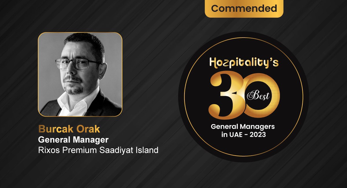 hozpitality's tweet image. With over 30 years of experience, Burcak Orak currently holds the General Manager position at Rixos Premium Saadiyat Island.

#BurcakOrak #RixosPremium #SaadiyatIsland #rixos #powerlist  #hozpitalityexcellenceawards #hozpitalitysbest #commendedGM 

hozpitality.com/Hozpitalitygro…