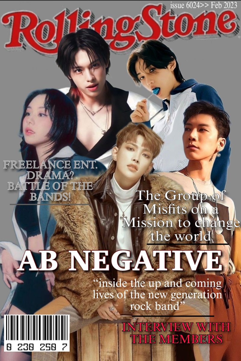 ayebeenegative's tweet photo. [📝] [AB NEGATIVE] 
ROLLING STONE meets... 
AB NEGATIVE the new generation rock band that'll change the world!
Meet the members in this Exclusive Interview 
⠀
#ABNEGATIVE  #AB네거티브 #MIKAEL #KHODA #WREN #WILLOW #LEE https://t.co/bO9GGecyHY