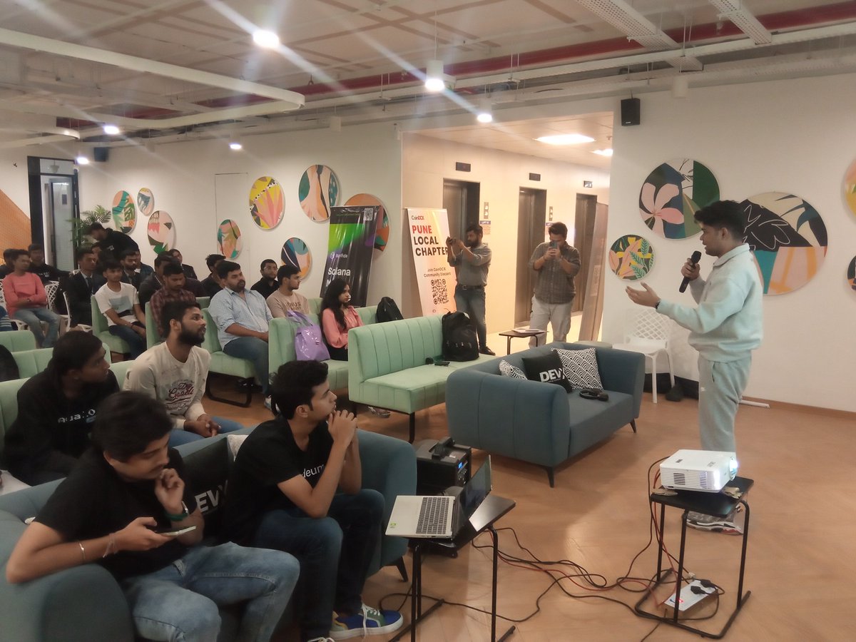 ganimtron_10's tweet photo. Now while working with NFT I am understanding every bits and bytes, due to the insights gained at the #NFTDomainName meet organised by #CoinDCXPune and @pune_dao along with #Bonfida. Special thanks to speakers @roshanvadassery @yadavrajsky for the wonderful sessions. https://t.co/os5rOL3EjD