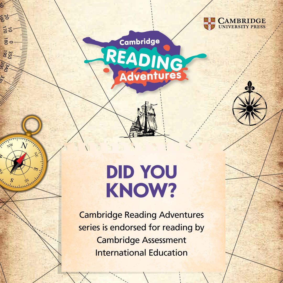 CambridgeSAsia's tweet image. Bring stories from around the world into your classroom with Cambridge Reading Adventures. Our Primary reading scheme for ages 4–12.

#CambridgeLearning