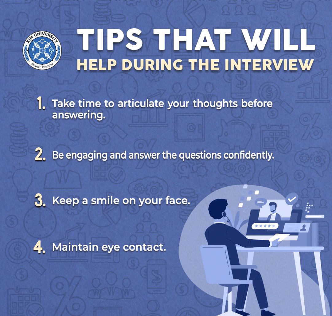 ximb_official's tweet photo. With B-school interviews going on at full pace, any tip at this moment can work wonders. Here are some tips and tricks to ace your interviews and have a good experience. XIM wishes all aspirants to shine bright in one of their last steps to enter the MBA world.
#MBAInterviews https://t.co/qANKF43c6J