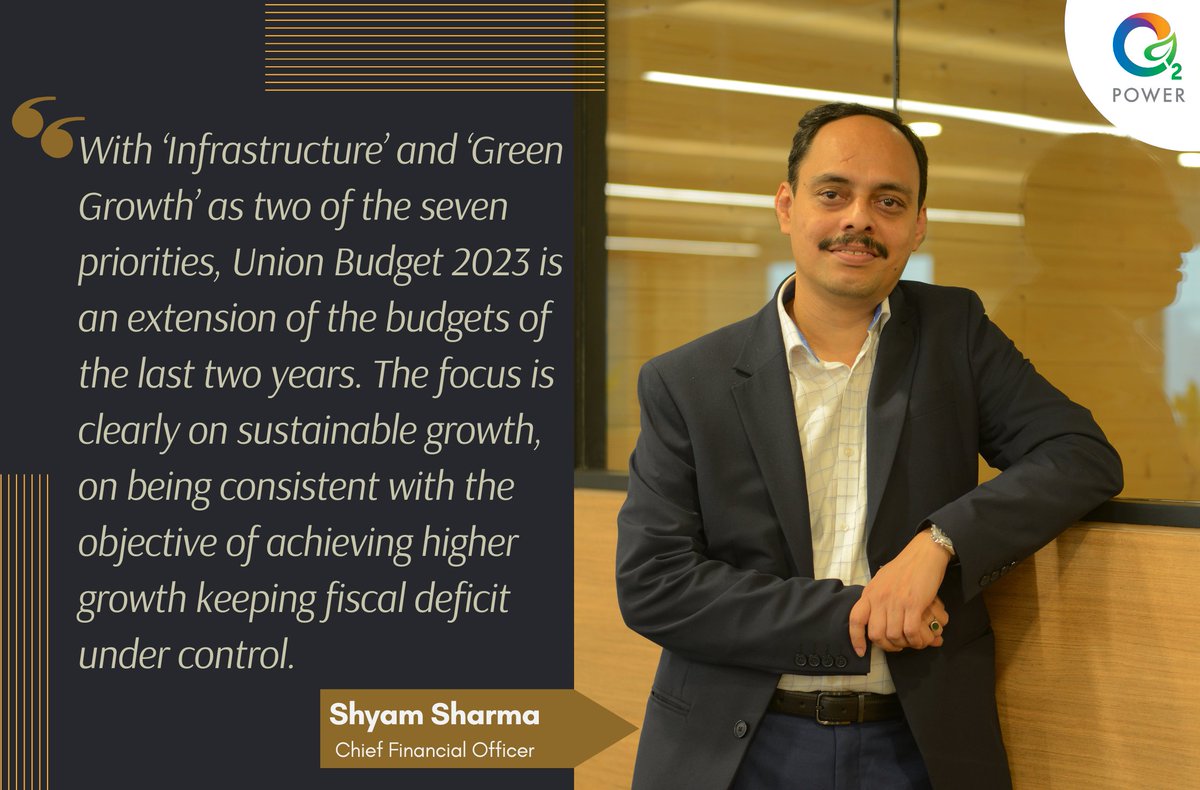 <a href="/shyam2602/">S Sharma</a> adds, "The government’s intent on bringing about a green economy is evident in the strong steps it has been taking towards that direction..."
Read -- o2power.in/blog/re-indust…
#unionbudget2023 #renewableenergy