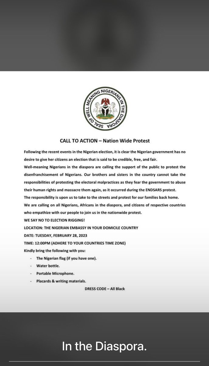 Nationwide protest 
Uk: Nigeria Embassy 
Date: Today 
Time: 12pm 
Dress Code: All Black 🖤
#ENDINEC #ENDINECNOW #EndSARSProtest #EndBadGoveranceInNigeria