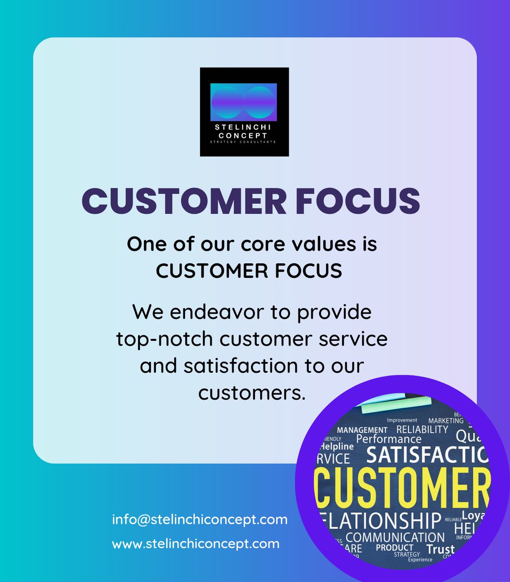 We prioritise our the needs of our clients.
#customerservice #clientesatisfeita #Stelinchiconceptstrategyconsultants #StelinchiEswatini #stelinchi2023 #StelinchiUk #StelinchiWorldWide #masterstrategists #tini_twitter