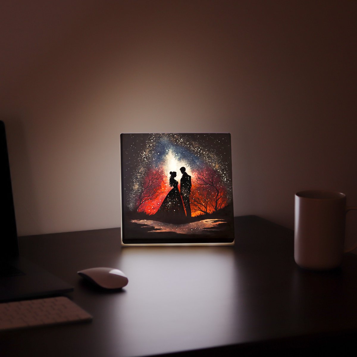 Create a unique tribute to your loved ones with a shining art canvas

#customcanvas #shiningart #memorialart #remembrancecanvas #lightedart #lovedoneart #glowingcanvas #custommemorial