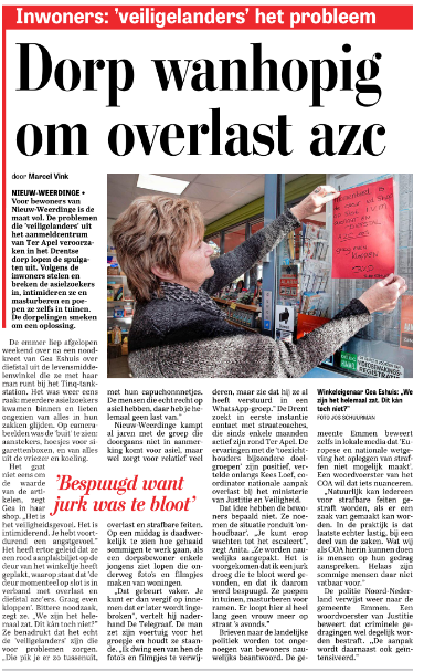 Onrecht2's tweet photo. De spreidingswet doet zijn werk. Omliggende gemeentes hebben over last van asielzoekers. Poepen piesen masturberen en intimideren.
Schop deze gasten het land uit. https://t.co/tpUPnfffuy