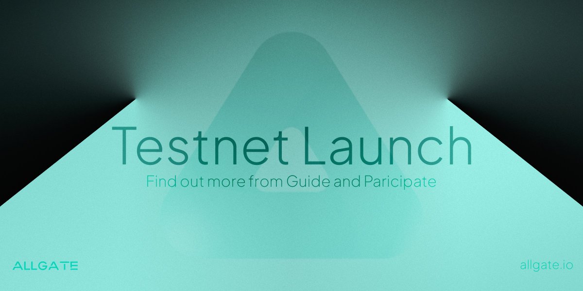 Phase One of the Allgate Testnet is now live and available to use at allgate.io!

Create your own OFTs, connect them, and transfer tokens between chains.

If you want to participate, learn more from the official Guide at 👇
mirror.xyz/allgate.eth/gq…