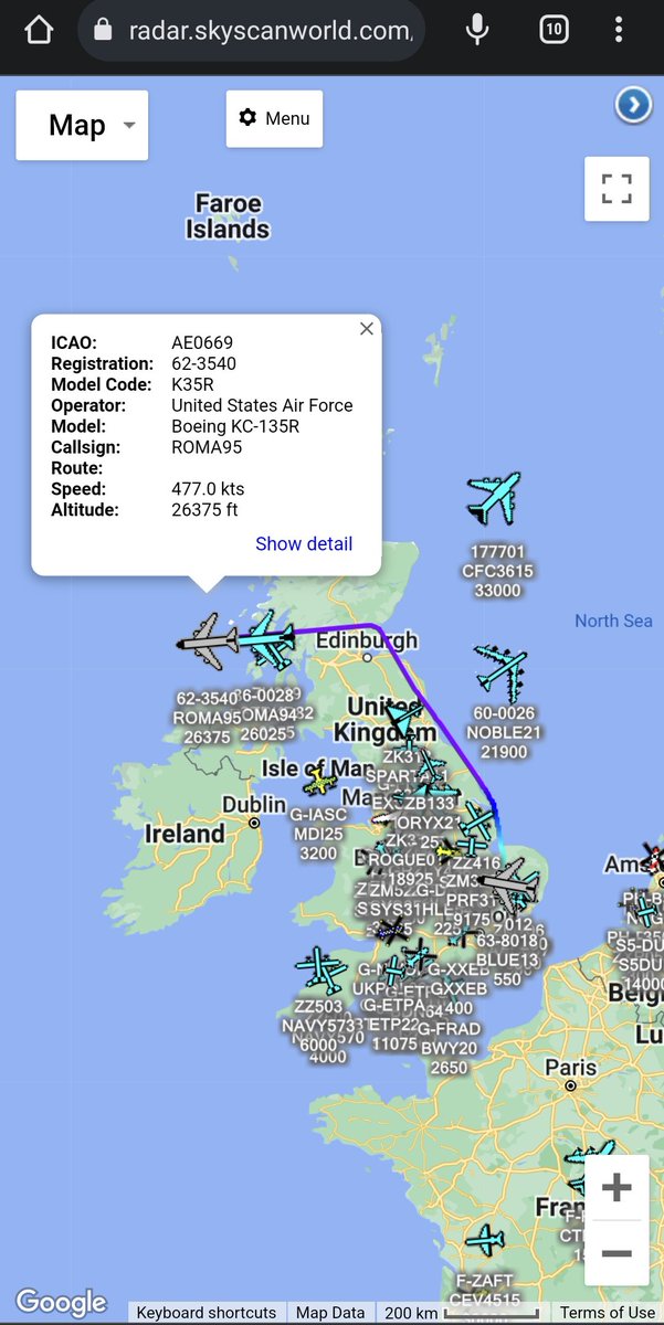 scan_sky's tweet photo. #USAF 🇺🇸 - Boeing KC-135R - 62-3540 - #ROMA95/KC-10A - 86-0028 - #ROMA94 

Towing Hill AFB F-35s ⚡ From RAF Lakenheath 🇬🇧 🇺🇸

The F-35s ⚡ Deployed To Łask Air Base 🇵🇱 For A Short TDY - Likely Used To Provide CAP For President Bidens 🇺🇸 Recent Visit To Ukraine 🇺🇦 &amp; Poland 🇵🇱 https://t.co/NYuFjRctpV