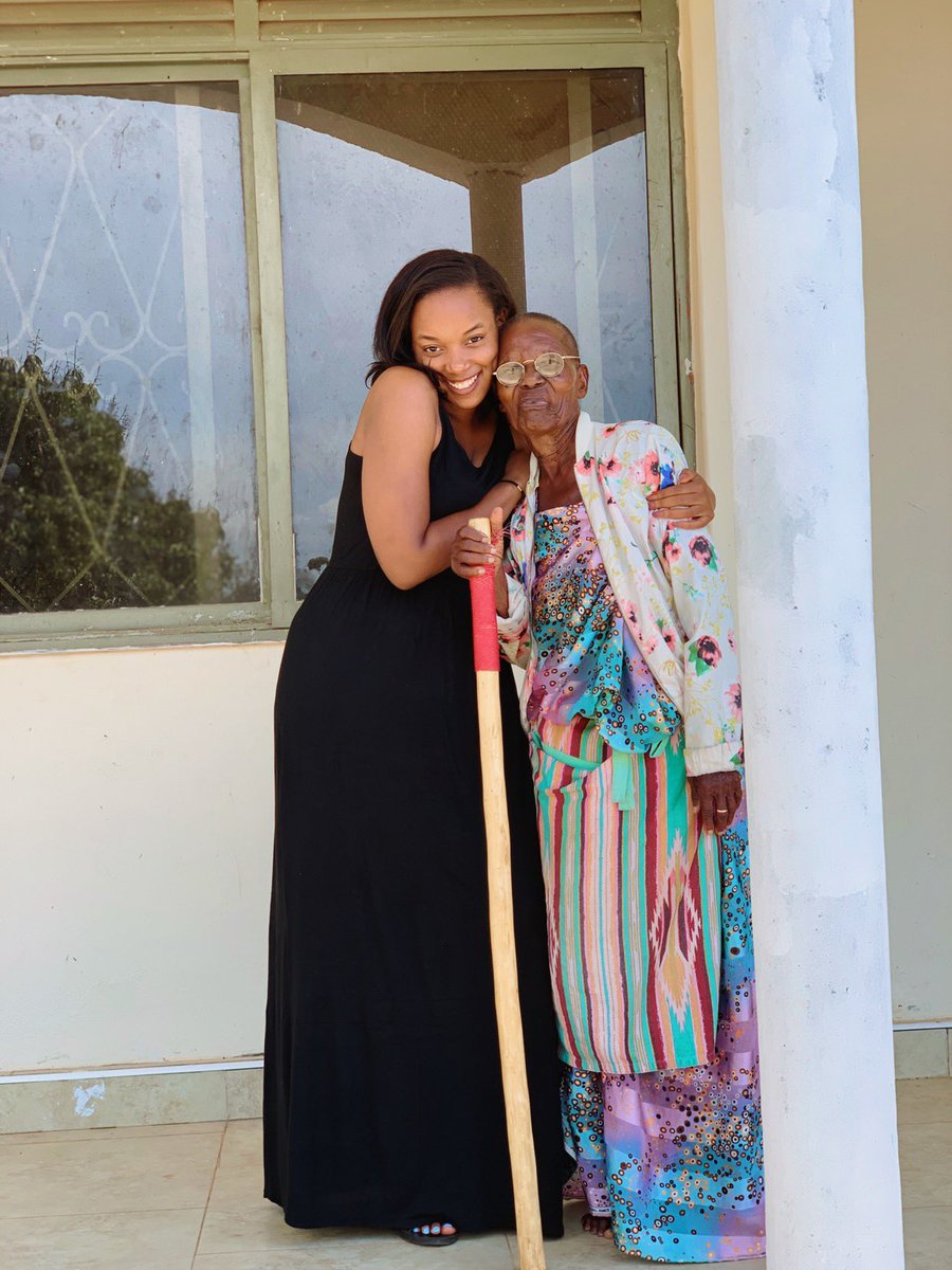 Shealwaysdoesit's tweet photo. Help me wish my Jajja Mukwano a Happy 97th Birthday 💕 fun fact she named me Mulungi 😍 https://t.co/uyxgObOBcX