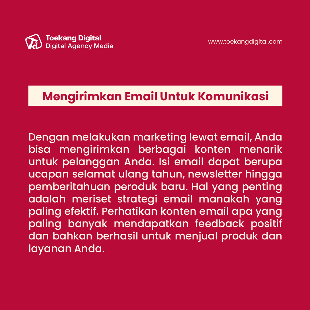 toekangdigital's tweet photo. Untuk membuat #pelanggan lama terus kembali, upaya yang diperlukan pun lebih mudah, dengan biaya lebih murah, daripada mencari #customer baru. Ada 4 cara yang dapat Anda lakukan untuk membuat customer Anda betah #berlangganan. https://t.co/jDcxvavCti