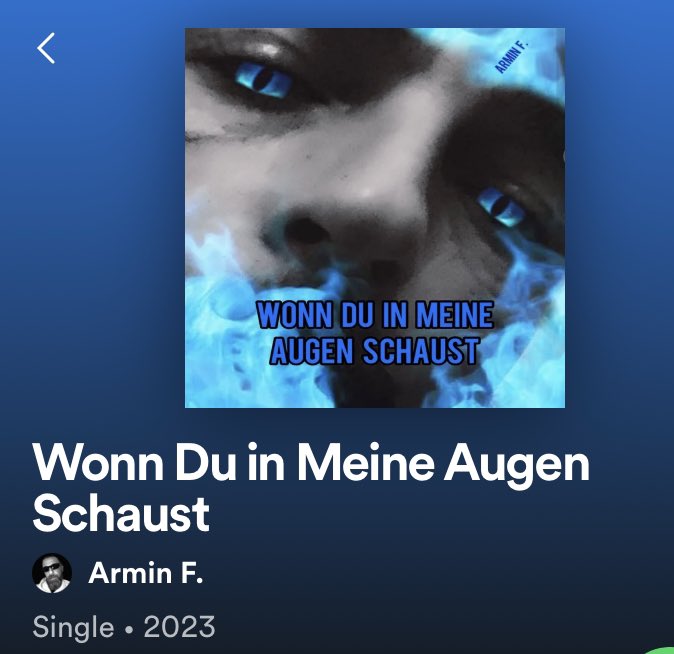 Wonn Du in Meine Augen Schaust youtu.be/dBDlvooviTE via @YouTube 🔥OUT NOW🔥NEW SONG🔥
GIVE ME ALL YOUR 
💎IMPORTANT💎SUPPORT 
FOR MY 💥NEW SONG🎸#arminfmusic #newsong #independentartist #spotifyrelease #applemusic #amazonmusic #youtubechannel
