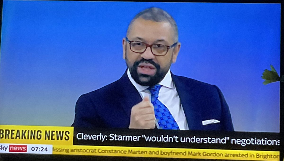 Never has a persons name been more ironic. #jamescleverly 

#kayburley #GMB #r4today #BBCBreakfast #BrexitDisaster #lbc #bbcndes #NIProtocol