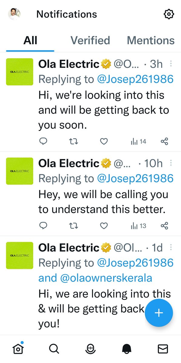 Josep261986's tweet photo. @vvharis @OlaElectric @olaownerskerala Still keep receiving copy/ paste readymade replies from #olaelectric https://t.co/M9d0arnF5d