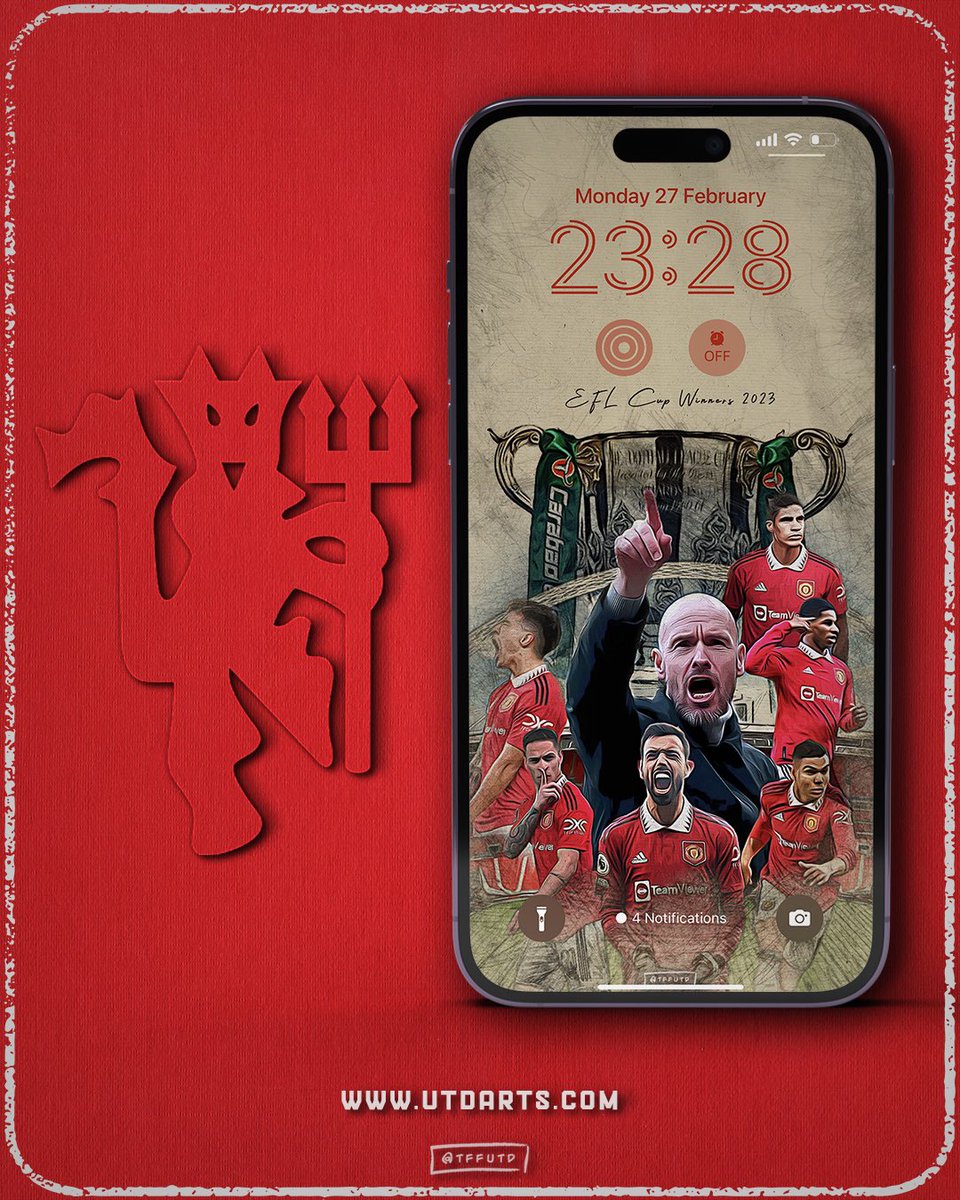 Morning all, I wasn’t thinking of doing another wallpaper for a while. But SOO many of you messaged asking for the one I did for the cup final day, so I did it & updated it with the trophy. If you want it, just RT this & Follow and I’ll DM it to you 👍 Have a great day 🔴⚪️⚫️