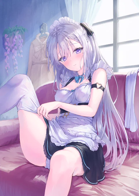 「あ、あの…まだ着替え終わってません…ご主人さま…」#MOE2023 