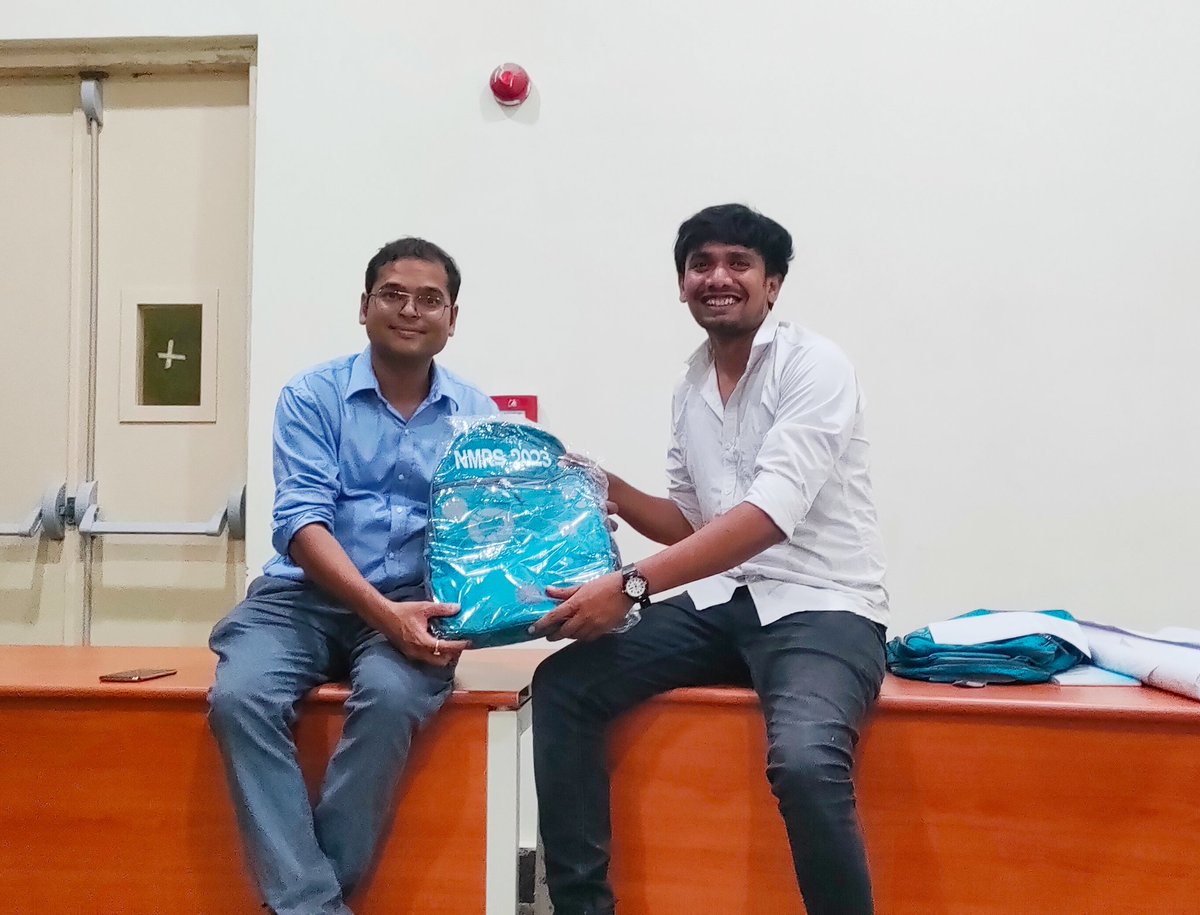 From a tired organising member to tired Organising Secretary - goes the last registration kit

<a href="/nmrs23_iiserbpr/">NMRS2023</a> #NMRS2023_IISERBPR <a href="/IISER_BERHAMPUR/">IISER Berhampur</a>