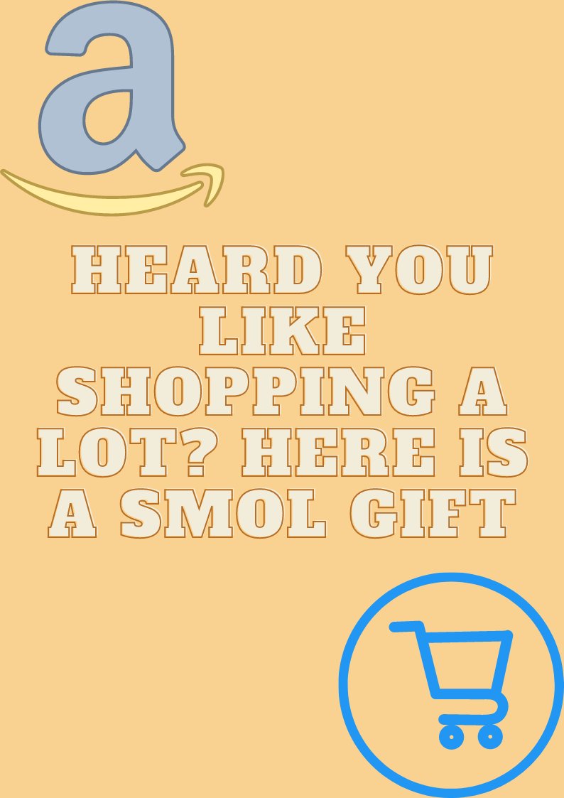 Monetary valued NFT #3

Go crazy on shopping spree by pulling this one off
Holders will receive $50 gift cards each (or equivalent eth)

Small supply, higher winning chances what you waiting for?

Comment your favourite store at <a href="/amazon/">Amazon</a> and you might win one without even minting!