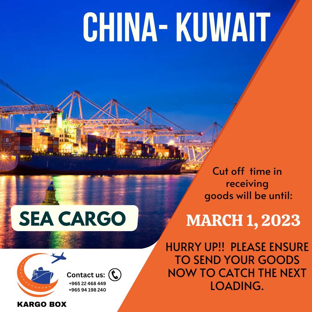 kargo_box's tweet image. Sea Cargo from China to Kuwait!! Send your goods now to catch the NEXT LOADING!!
Contact us for more details. 
#halafeb #seafreight #kargobox #freightforwarding #fypシ