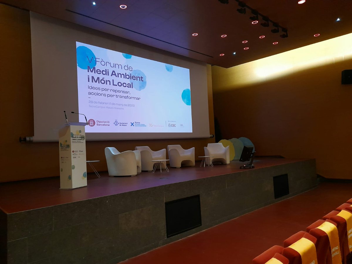 AccioClimaDIBA's tweet photo. 🔴  Tot a punt per començar el 5è #ForumMediAmbient a #Mataró. L’esdeveniment aplegarà el 28/2 i l’1/3 gairebé 400 representants del món local, entitats i empreses del sector i comptarà amb una cinquantena de ponents. Segueix-lo al fil 👇

✅https://t.co/KTVxBsXSbf https://t.co/DJJ1FZTnRV