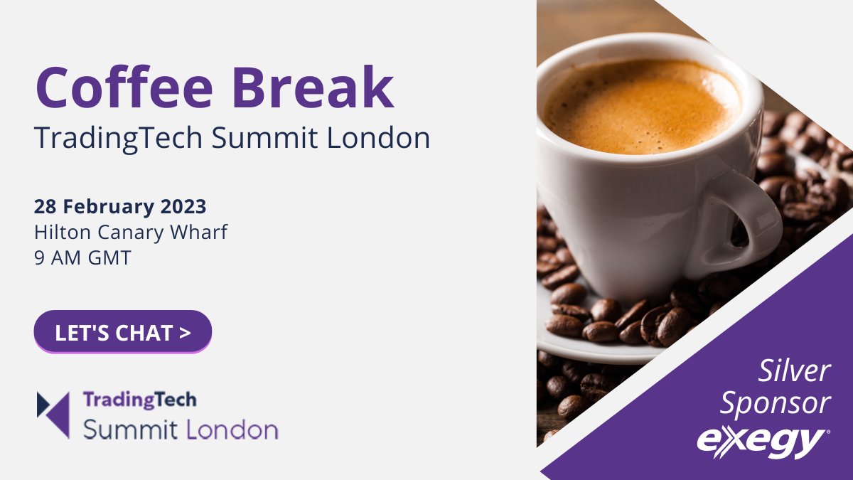 Want to transform the future of trading at your firm? Team Exegy <a href="/ATeamInsight/">A-Team Insight</a>'s TradingTech Summit can show you how. But first, coffee. Meet us at the exhibit space at 10:40 AM #TTSLDN #TechnologyExperts 

Let's Chat > bit.ly/3Z8qstA