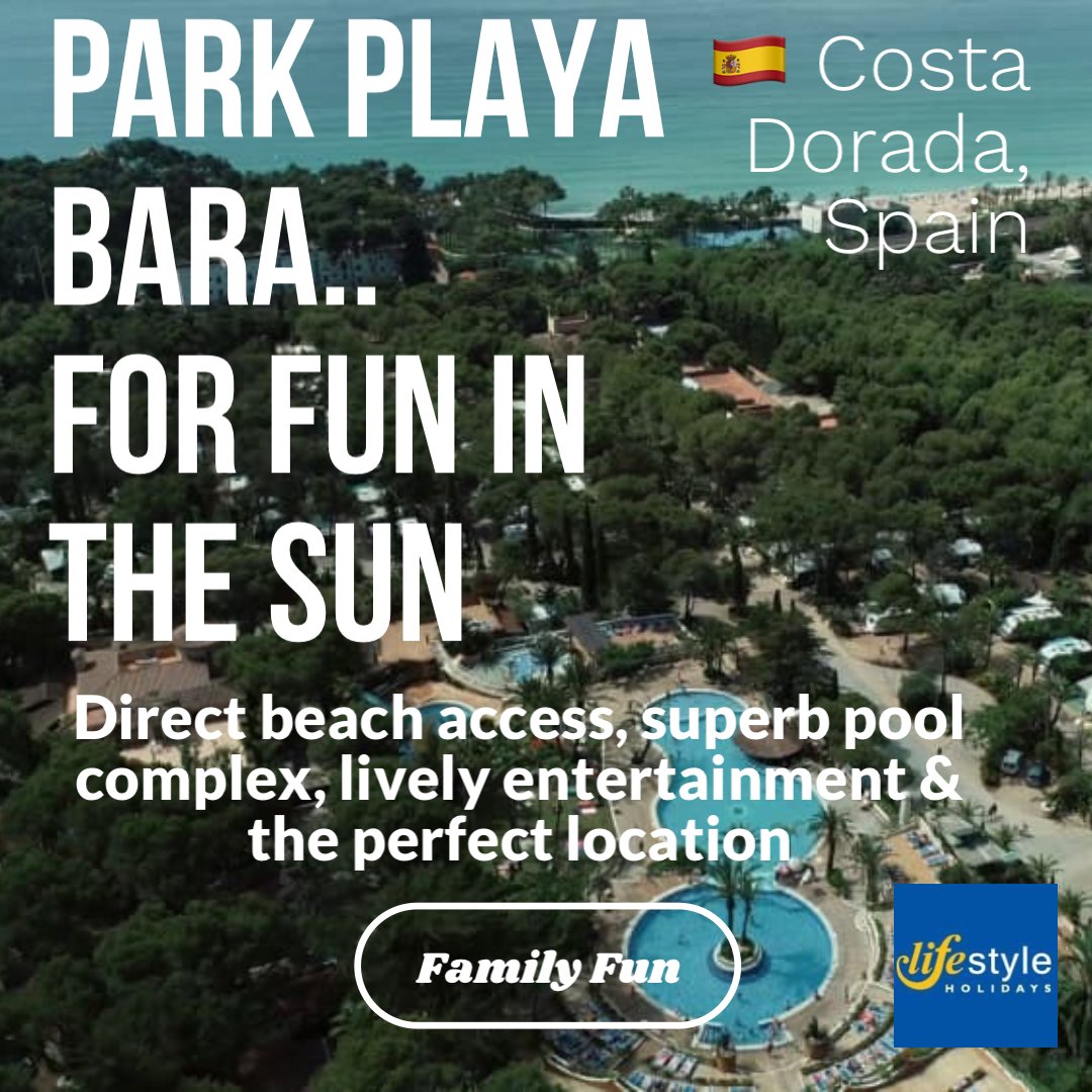 CampingEurope's tweet photo. Book Park Playa Bara in the stunning Costa Dorada in Spain today, with it's Superb Pool Complex, Direct Beach Access, Lively Entertainment &amp; Perfect Location for both Barcelona &amp; Reus airports, you're sure not to be disappointed! 👉www.lifestyleholidays.c
https://t.co/zyeXohZVwt https://t.co/mo7b2x05ny