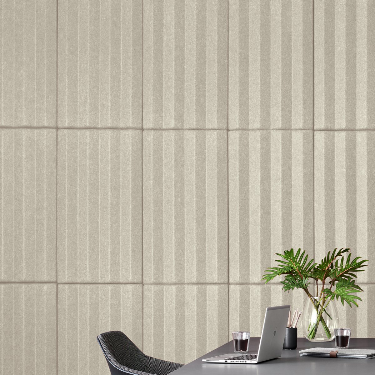 Ascent tile mimics corrugated surfaces frequently seen in architecture. It sets a dramatic scene highlighting the contrasts between light and shadow. Ascent uses light manipulation to illuminate depth. Today is the final day to view  <a href="/WorkspaceShowUK/">Workspace Design Show UK</a>  📸: <a href="/WovenImage1/">Woven Image</a>