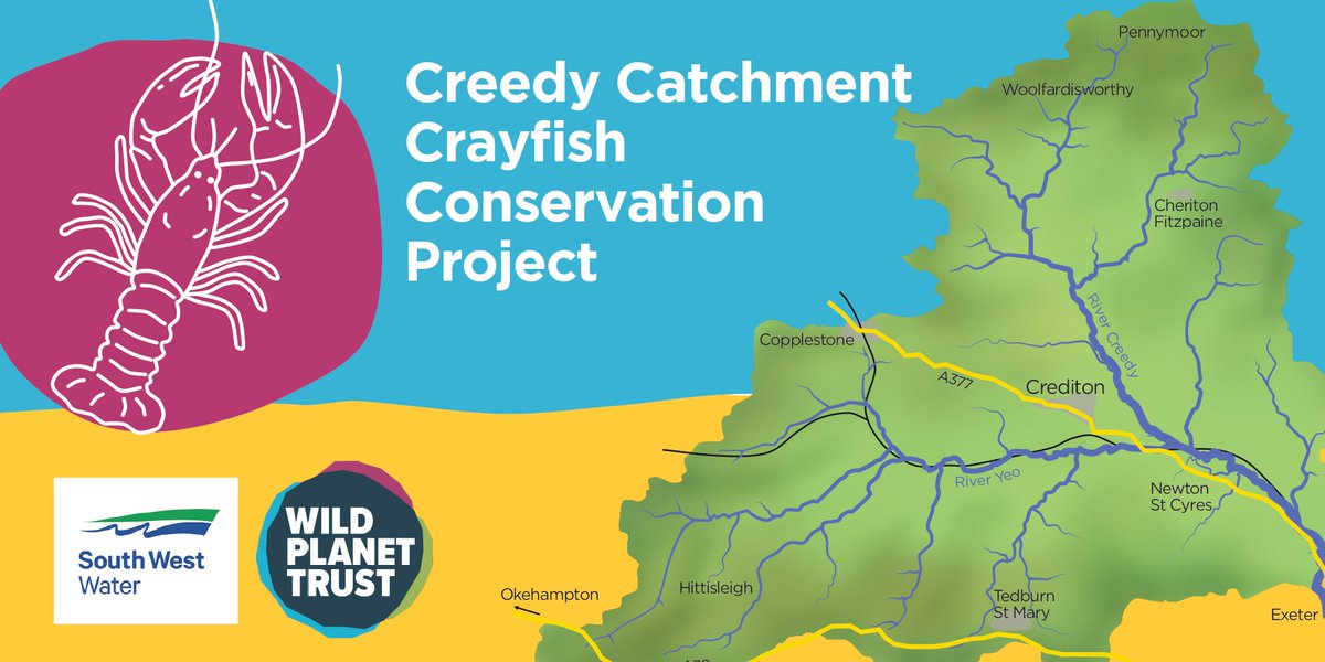 Free community event in Crediton- Creedy Catchment Crayfish Conservation Project, Wed 15th March 7- 9pm. 

Learn about the plight of the endangered White-clawed crayfish and how you can get involved through water quality testing and crayfish surveys.

 soc.devon.cc/eventbrite_cre…
