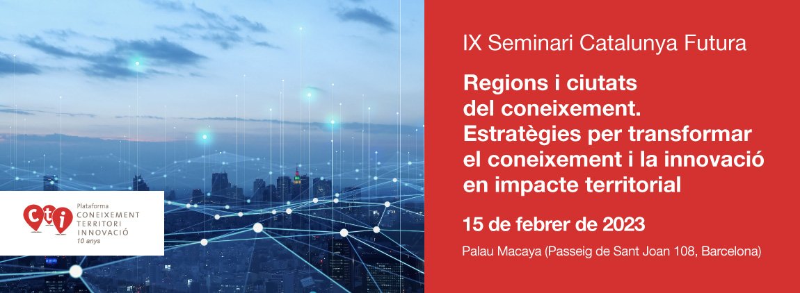Moltes gràcies a totes i tots els qui vau assistir al IX Seminari Catalunya Futura: "Regions i ciutats del coneixement" 🤗

Us deixem un resum de la jornada, on hi trobareu, també, les presentacions i fotografies ⬇️

acup.cat/ca/noticia/ix-…

#CatalunyaFutura

Fins la propera!