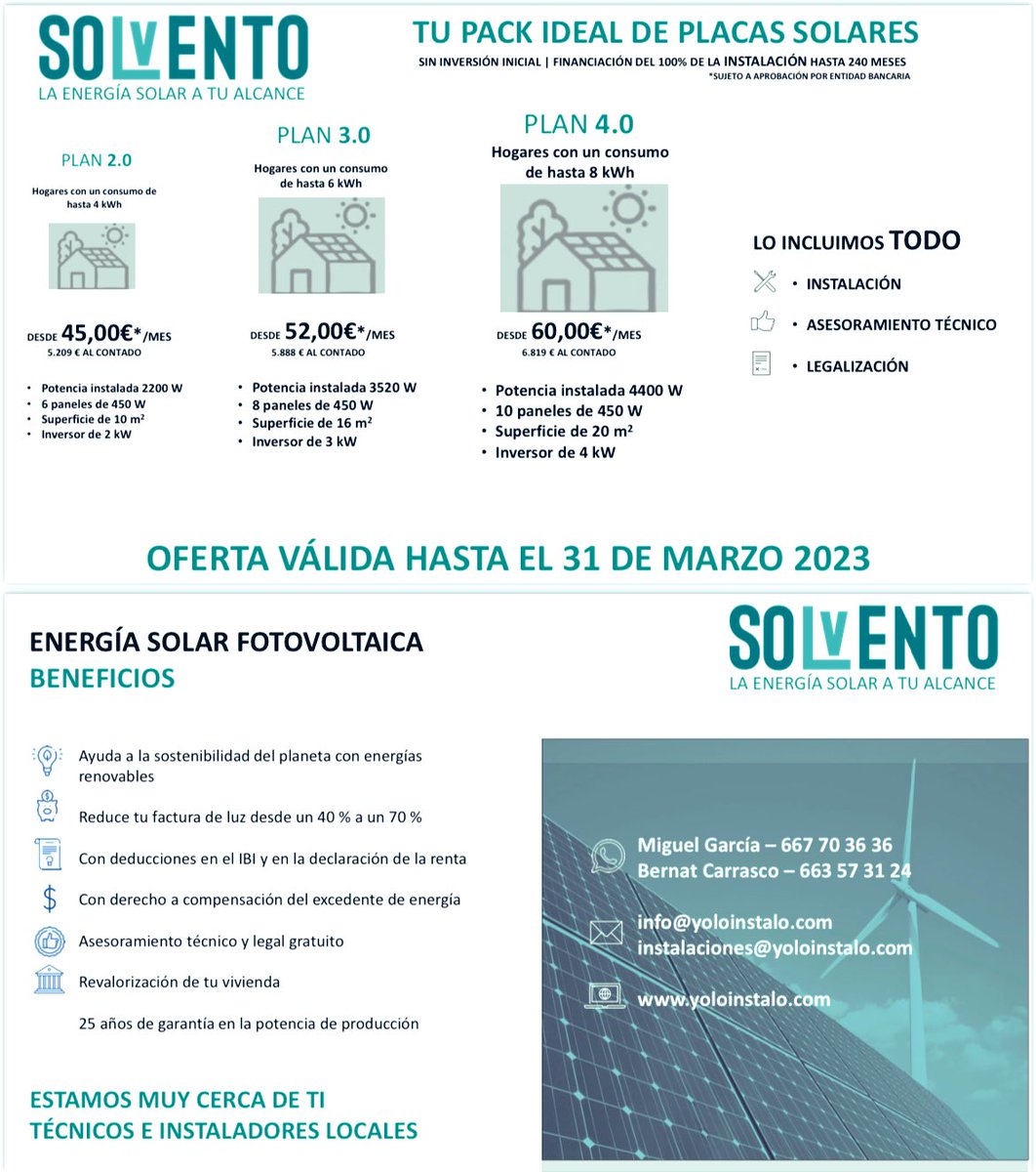 BernatCarrasco's tweet photo. Vols plaques solars??
Informat!! https://t.co/oQFOFs0JSL
