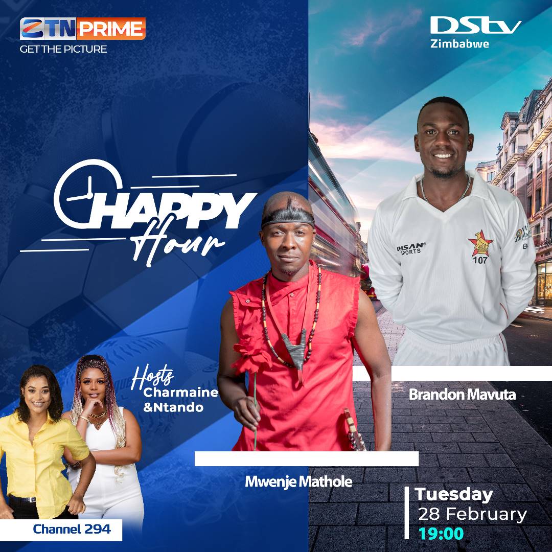 On #HappyHour tonight, hosts <a href="/Chachachristie/">Charmaine Chasweka</a> &amp; <a href="/kayisensikane/">Kayise Nsikane</a> will be joined by cricketer Brandon Mavuta &amp; musician <a href="/mwenjemathole/">Mwenje Mathole</a>.
⏲️ 19:00hrs (CAT)
#GetThePicture