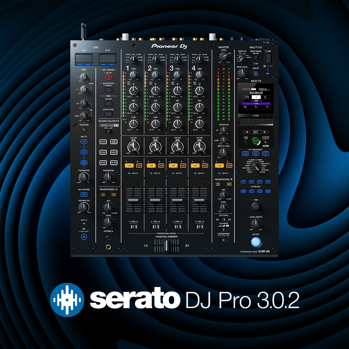 Serato DJ Pro 3.0.2 is out now, bringing support for the Pioneer DJ DJM-A9 🎉 

The Pioneer DJ DJM-A9 is the next-generation 4-channel professional club mixer from <a href="/PioneerDJglobal/">AlphaTheta/Pioneer DJ Global</a> and comes with a host of new features.

Learn more here ➡️ the-drop.serato.com/announcements/…