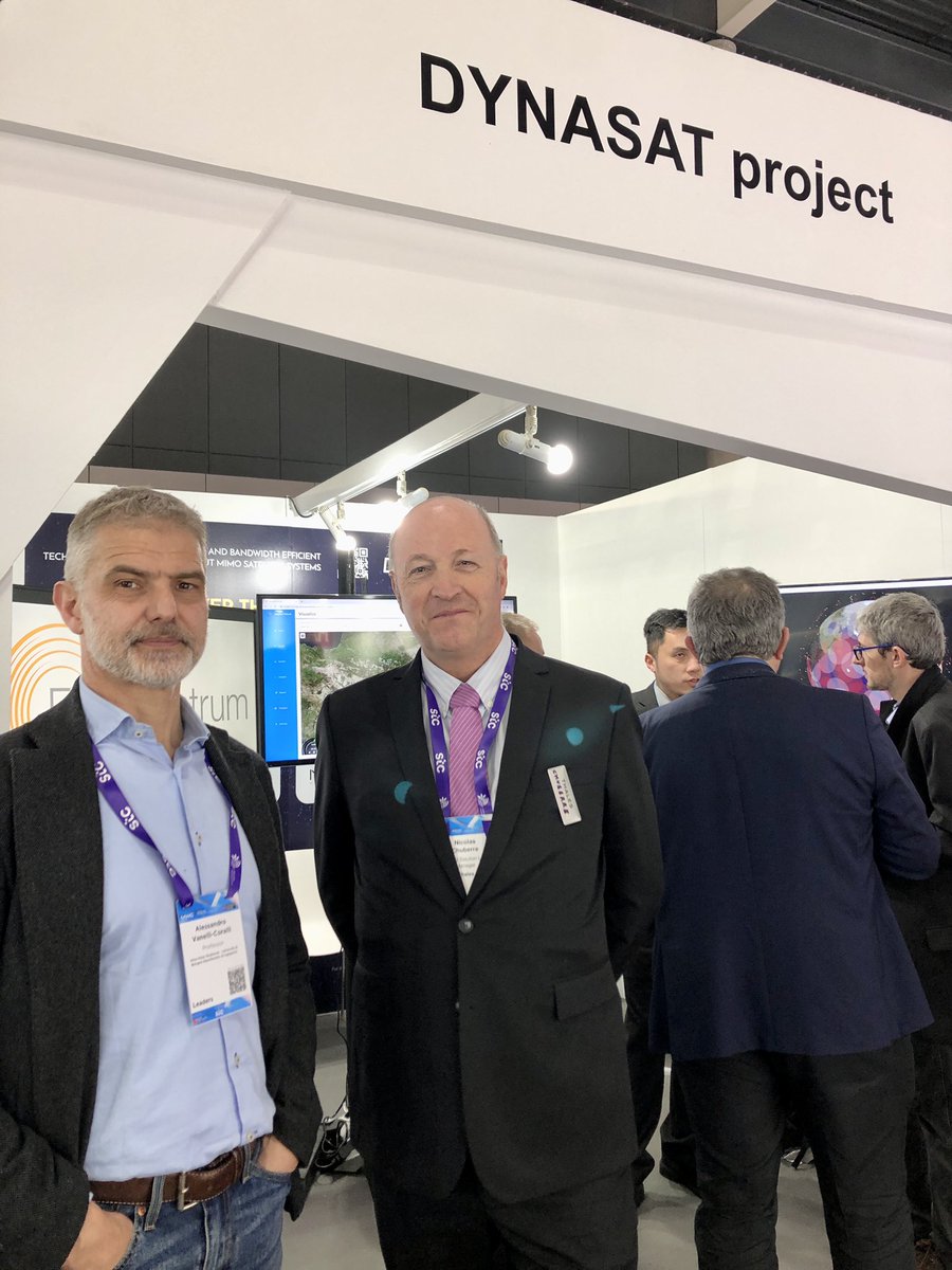 6Gntn's tweet photo. At the @dynasat_project booth you can find @Unibo’s Alessandro Vanelli-Coralli and @Thales_Alenia_S’ Nicolas Chuberre who can give you the best insights about 6G-NTN and it’s ambition to integrate the NTN component into #6G
#MWC2: https://t.co/MnXjETL34b