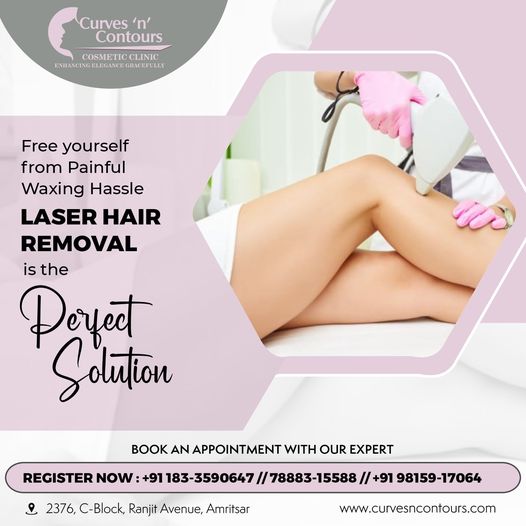 Free yourself from painful waxing hassle
Laser Hair removal is the perfect solution
Book your appointment.

☎️Contact Us:-+91 788-8315588
Visit us:- curvesncontours.com

2376, Block-C Ranjit Avenue, Amritsar.

#permanenttattoo #permanenttattooremoval #tattooremoval