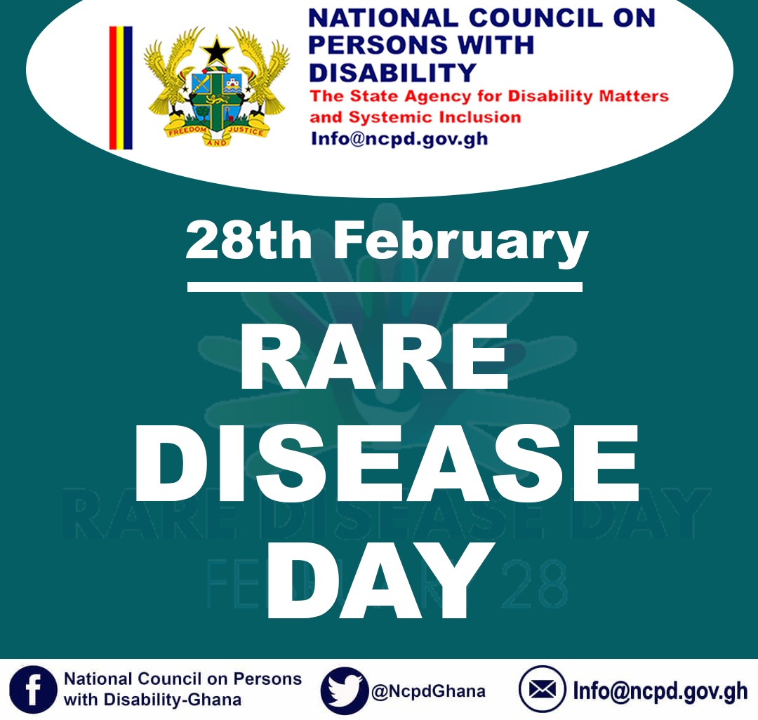 NcpdGhana's tweet photo. It's Rare Disease Day #thestateagencyfordisabilityinclusion https://t.co/wbmx0fPu7u