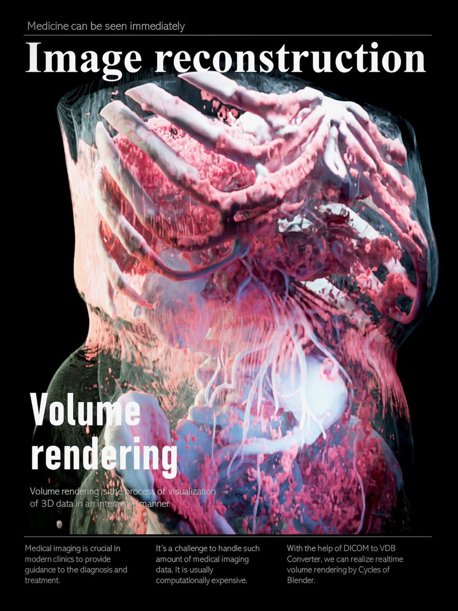 gaogaibaigu's tweet photo. try using volume render to show medical data in different style
#blender #3Danimation #biovisualization #Medical https://t.co/4KrWXlzEOm
