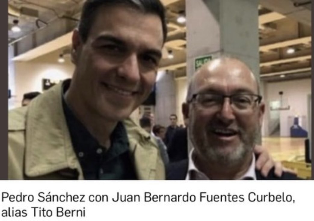 Gol_de_Iniesta's tweet photo. Hay orden específica desde a Moncloa de hacer desaparecer esta foto de Sánchz con el Tito Berni.

Hacemos que les cueste hacerla desaparecer? https://t.co/YnWMcO79zC