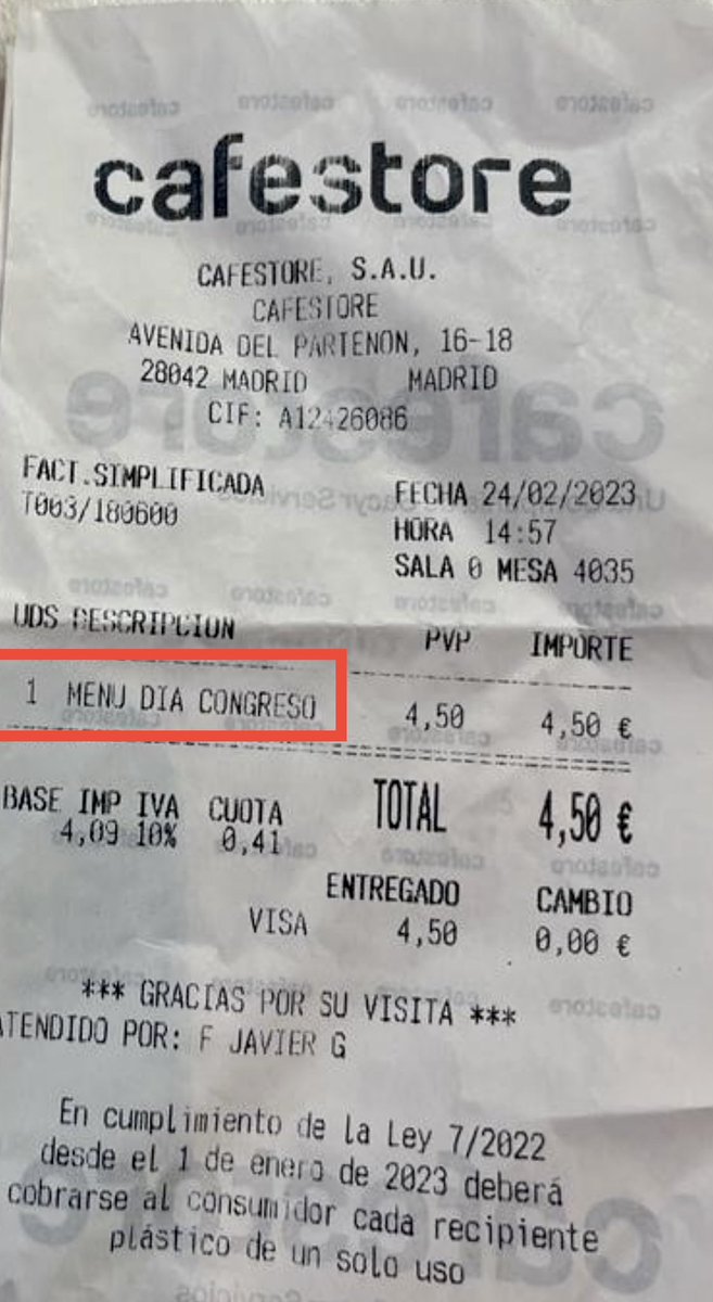 Nosaltres a l'escola pública hem de pagar 7 euros diaris i el menjar és molt justet.
Als hospitals el menú està entre 8 i 10 €.
Els lladres i corruptes del Congrés, 4,5 €.