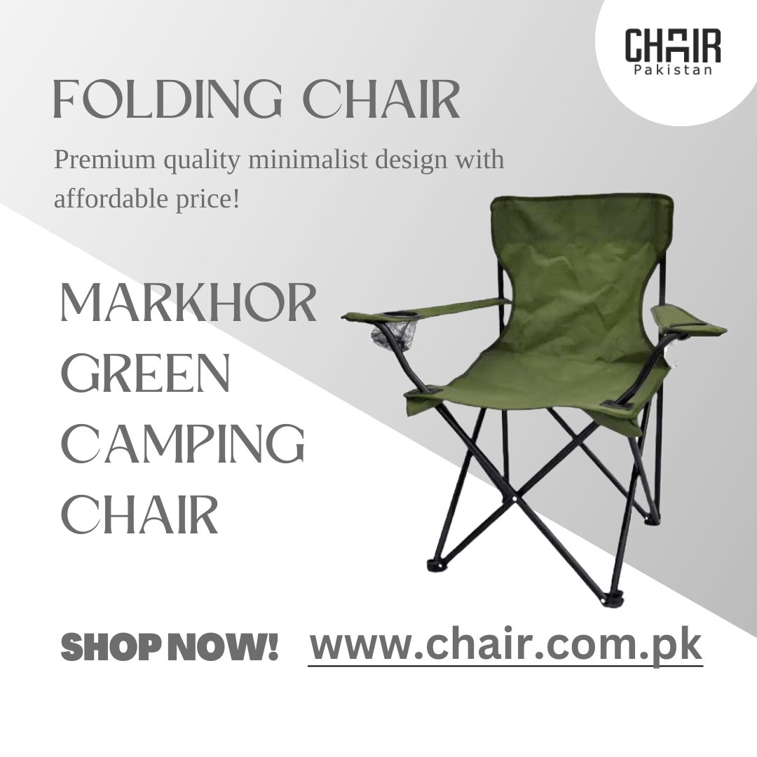 ChairsPakistan's tweet photo. ✔ Markhor Dark Green Camping Chair
🛍️ 𝗣𝗿𝗶𝗰𝗲: 3,300
🇵🇰 𝐖𝐡𝐚𝐭𝐬𝐀𝐩𝐩 https://t.co/JKsLxH5GNt
📣 For more details, visit our website: https://t.co/6ShBxNE3LM
✅ Note: You Can Bulk Order
Delivery All Over Pakistan
#MarkhorDarkGreenCampingChair #Chairpakistan #foldingchair https://t.co/4WVN2wwYWK