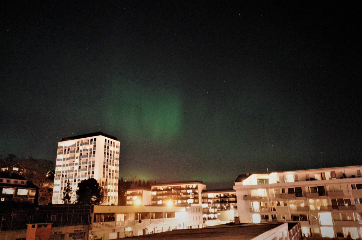 Perks of doing a #PhD in Norway 🇳🇴: 

Got to see a northern light on your doorstep! (If you're lucky enough)

#phdlife #phdchat #AcademicTwitter #AcademicChatter