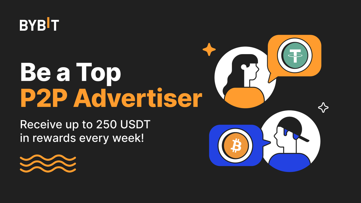 Calling all #Bybit P2P Advertisers! Participate in our weekly ranking  activities and win up to 250 $USDT in rewards. 👉🏻 Learn more here:  https://t.co/BfLT1UEa07 #TheCryptoArk #BybitProduct