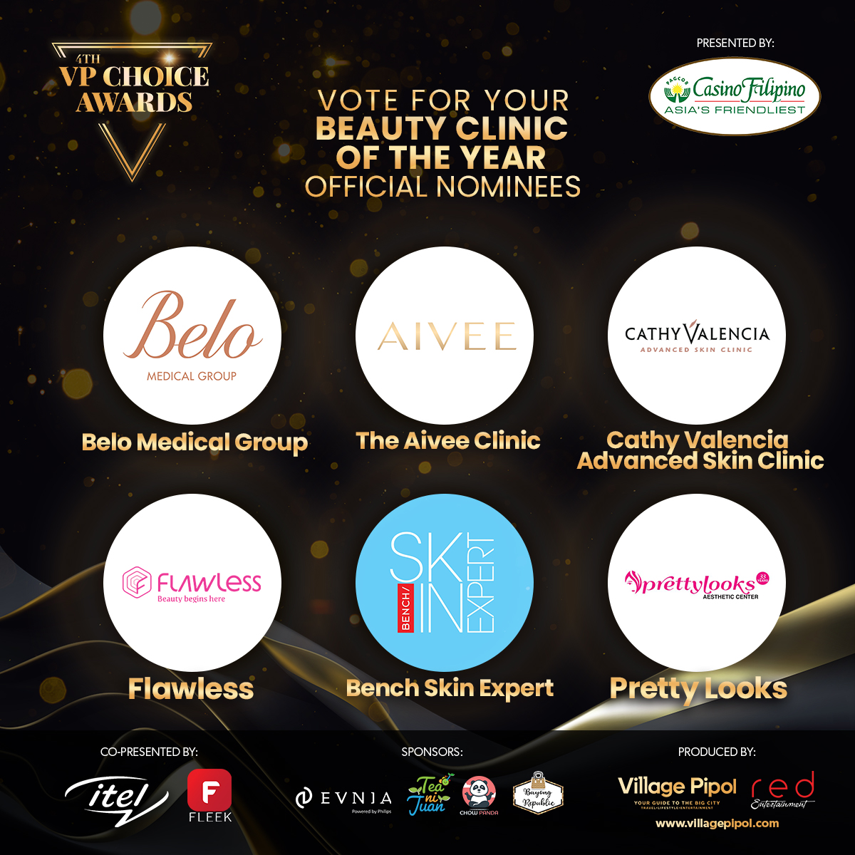 vpchoiceawards's tweet photo. #4thVPChoiceAwards: VOTE FOR YOUR "BEAUTY CLINIC OF THE YEAR"
#4thVPCAVoteNow
1 SHARE = 1 VOTE
VPCA 🔗 https://t.co/hIUgIcXVkx
VP 🔗https://t.co/f2Xy9srbzj
Voting ends on Mar. 10, 2023
@belobeauty @theaiveeclinic #CathyValencia @flawless_ph @BenchSkinExpert #PrettyLooks https://t.co/0HNLfe0RPh