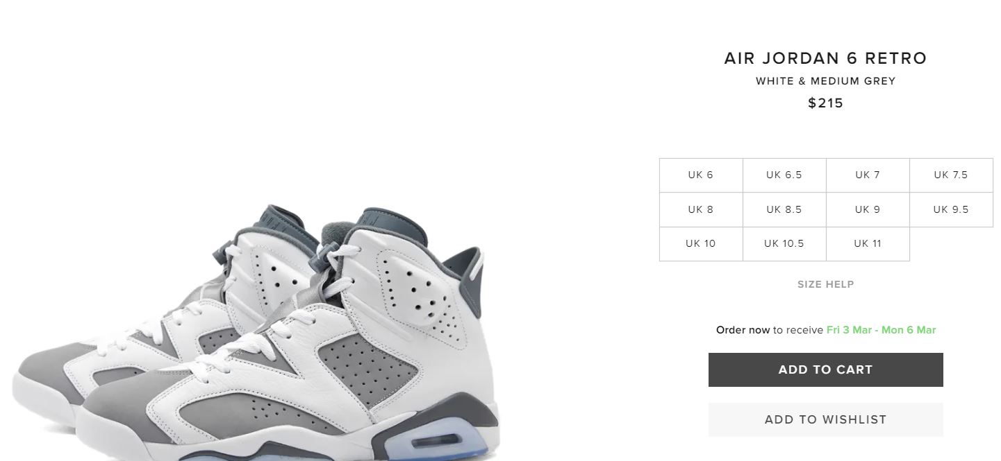Jordan shop 6 215