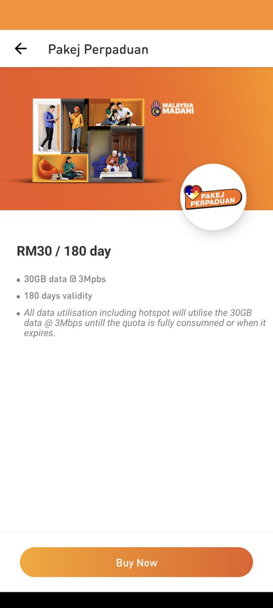 ChinJongHoong's tweet photo. Pakej Perpaduan (Prepaid Internet Plan) is officially launched.
For RM30 you get 30GB data that can be used for Hotspot with 180 days validity.
Tested out on @umobile & managed to sign up on the spot. TQ @fahmi_fadzil @kkd_gov
#PakejPerpaduan #Prepaid #Prabayar #MalaysiaMADANI https://t.co/PLyI1Defub