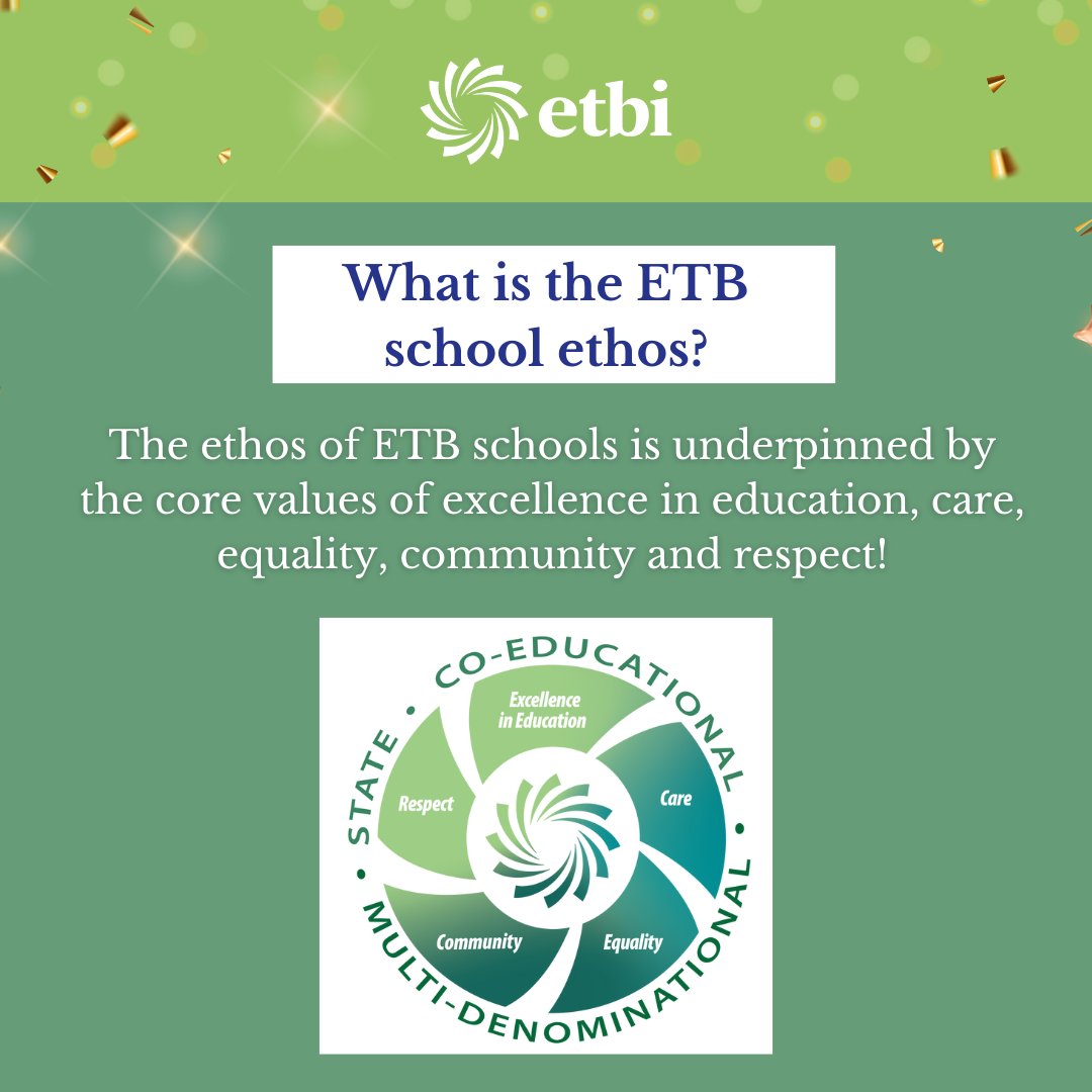 Today we celebrate ETB Ethos during ETB Week! Let's take a moment to appreciate the importance of Ethos in schools.  #ETBDay <a href="/ETBIreland/">ETBI</a>